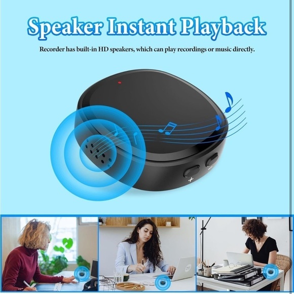 Brand New 64GB Digital Voice Recorder w/Playback 750 Hours Voice Portable Audio - Picture 4 of 14